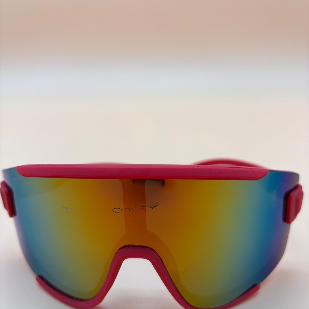 Oakley Sutro Lite Matte Red Prizm Shield Sunglasses Sport Cycling Eyewear
